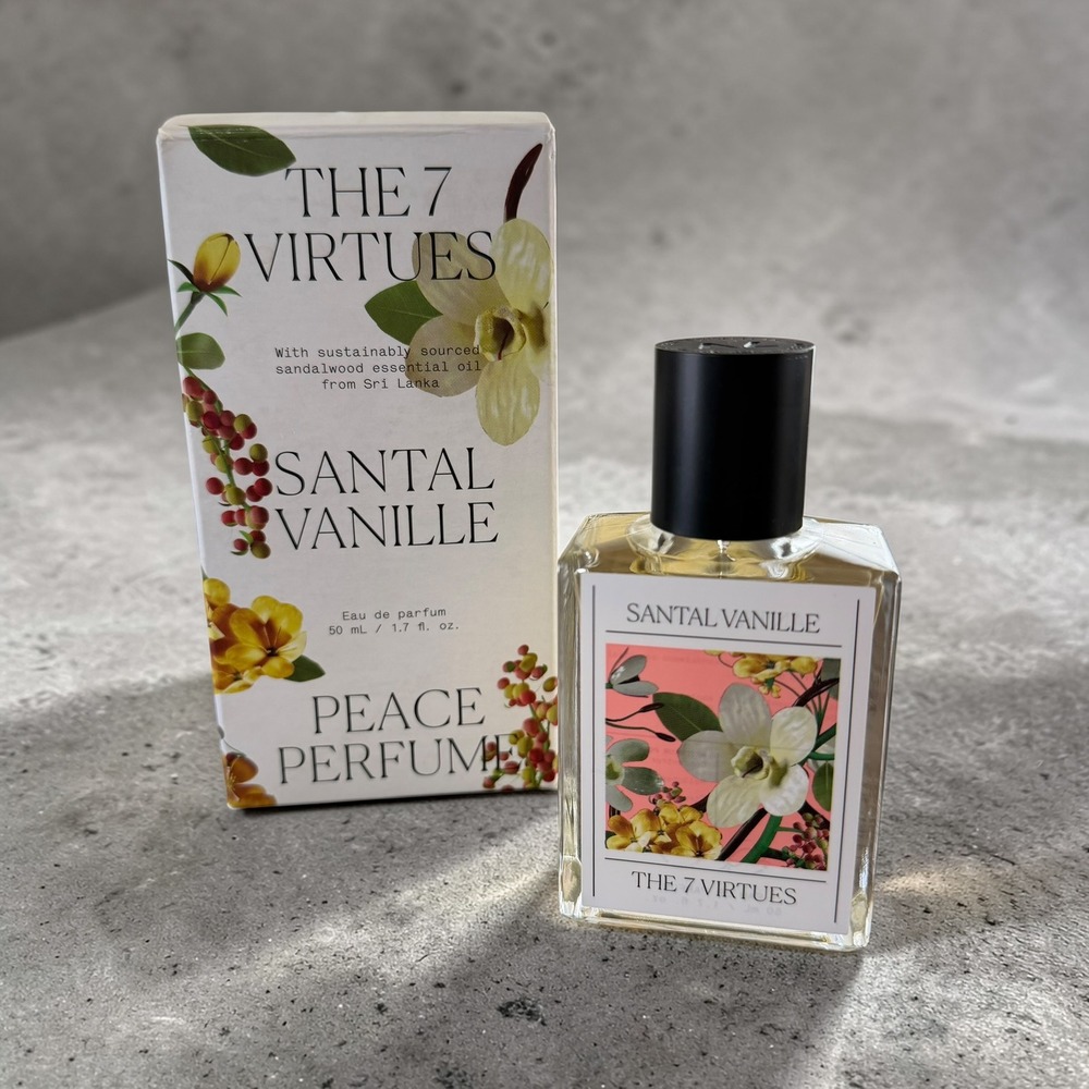 The 7 Virtues Santal Vanille Eau de Parfum 50ml 1.7oz Peace Perfume Sandalwood